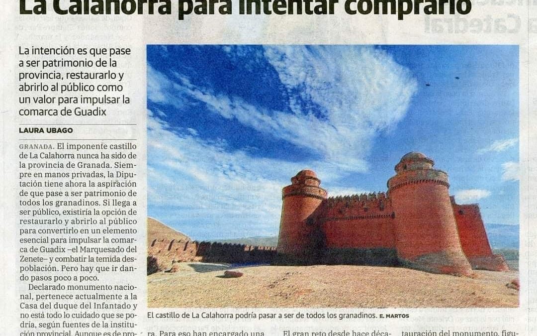 Diputación tasará el castillo privado de La Calahorra para intentar comprarlo