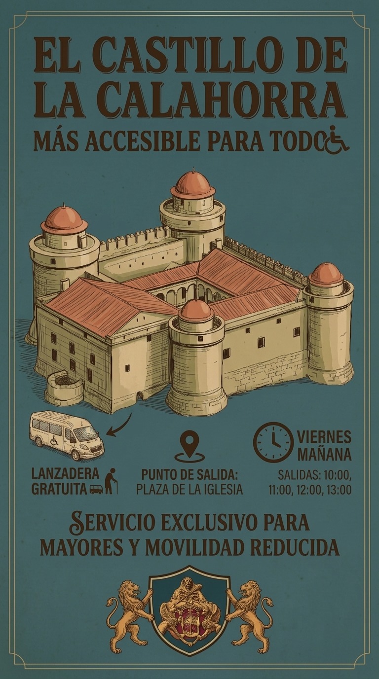 Información del servicio de lanzadera al Castillo de La Calahorra